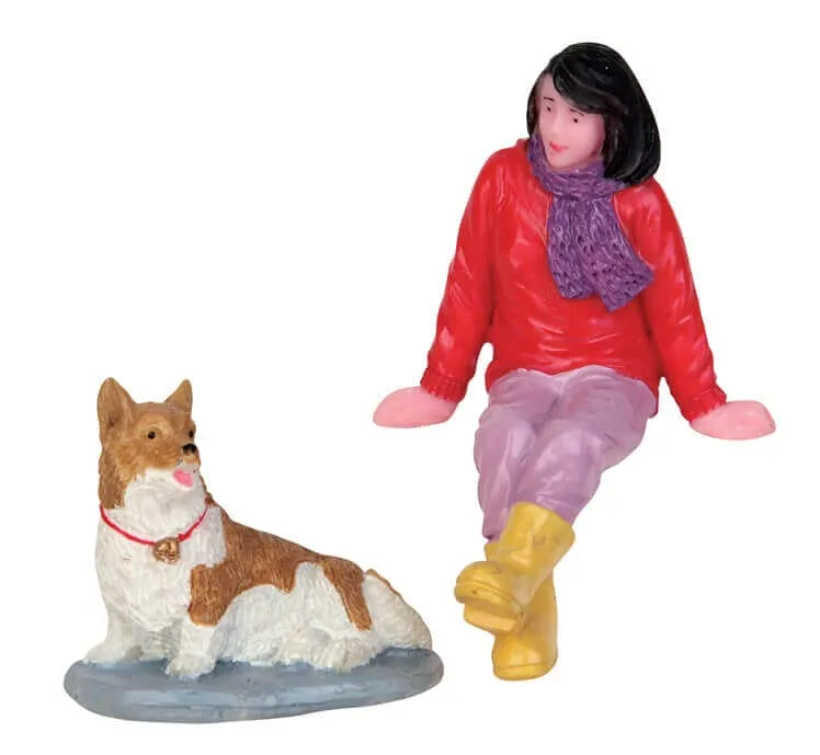 lemax-a-short-break-set-de-2-figurines-miniatures-assises image 1