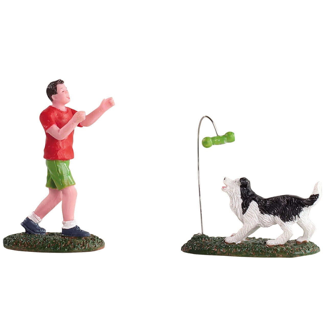 lemax-game-of-fetch-figurine-chien-et-jeu-de-balle-miniature image 1