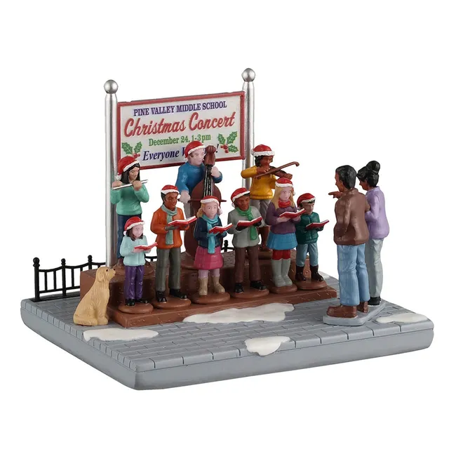 lemax-school-christmas-concert-miniature-village-de-no-l-chorale-d-cole image 1