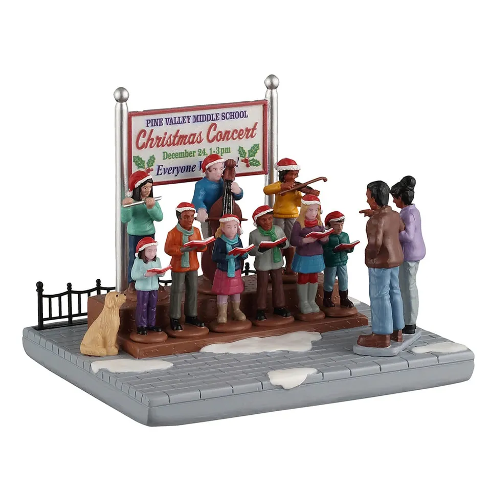 lemax-school-christmas-concert-miniature-village-de-no-l-chorale-d-cole image 1