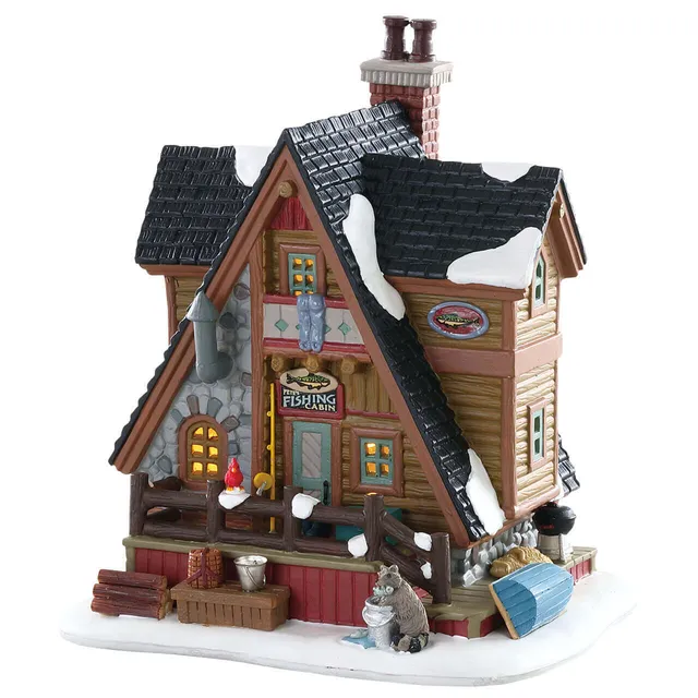 lemax-petes-fishing-cabin-cabane-miniature-de-p-che-de-collection image 1