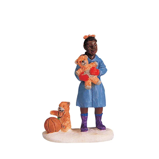 lemax-tina-s-new-teddy-figurine-miniature-enfant-au-nounours image 1