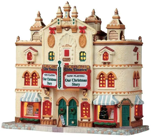 lemax-olde-theatre-b-timent-miniature-lumineux-village-de-no-l image 1
