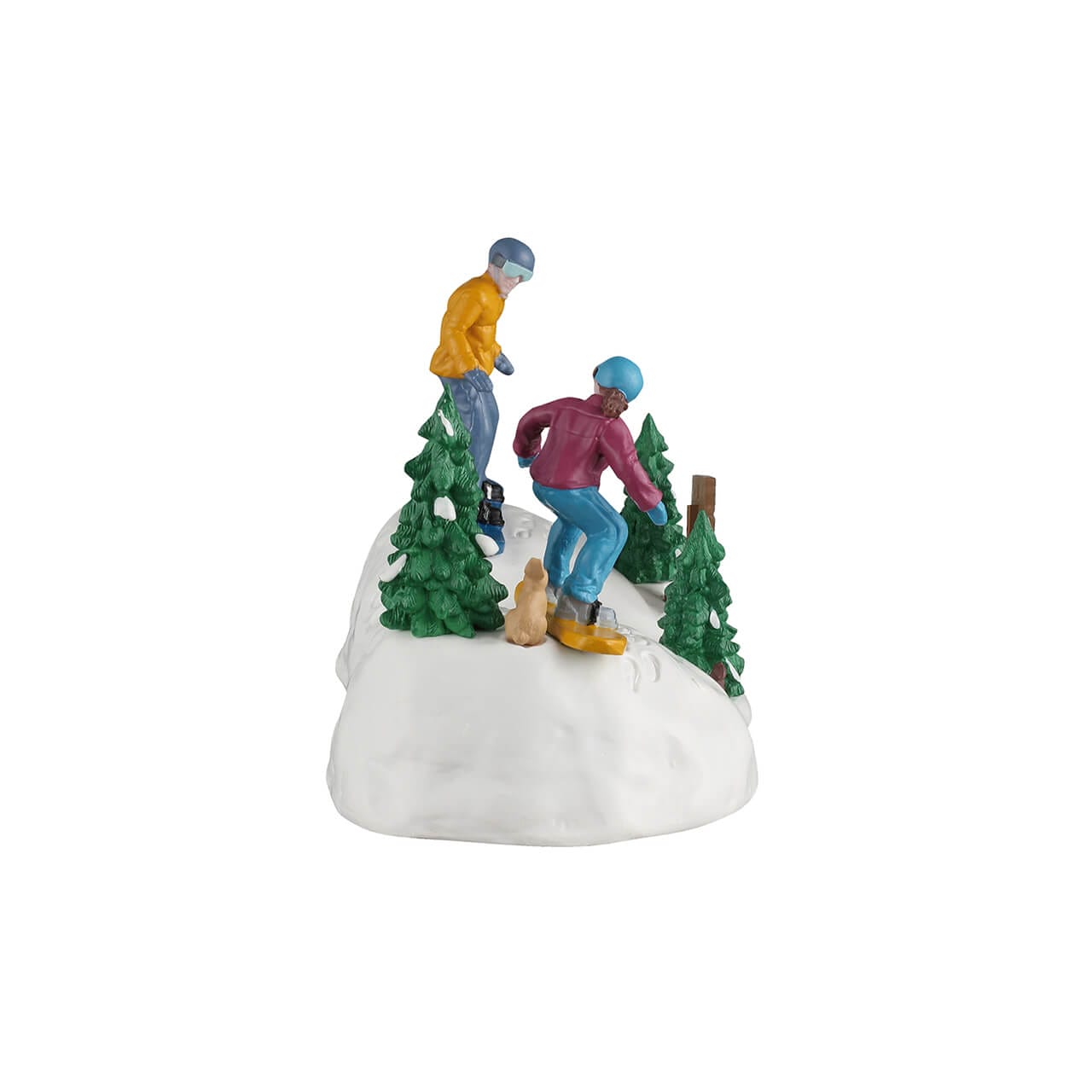 lemax-snowboarding-practice-figurines-d-butants-vail-village image 2