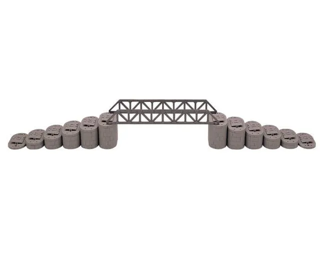 lemax-railroad-trestle-pillars-4-accessoire-pont-ferroviaire-miniature image 1