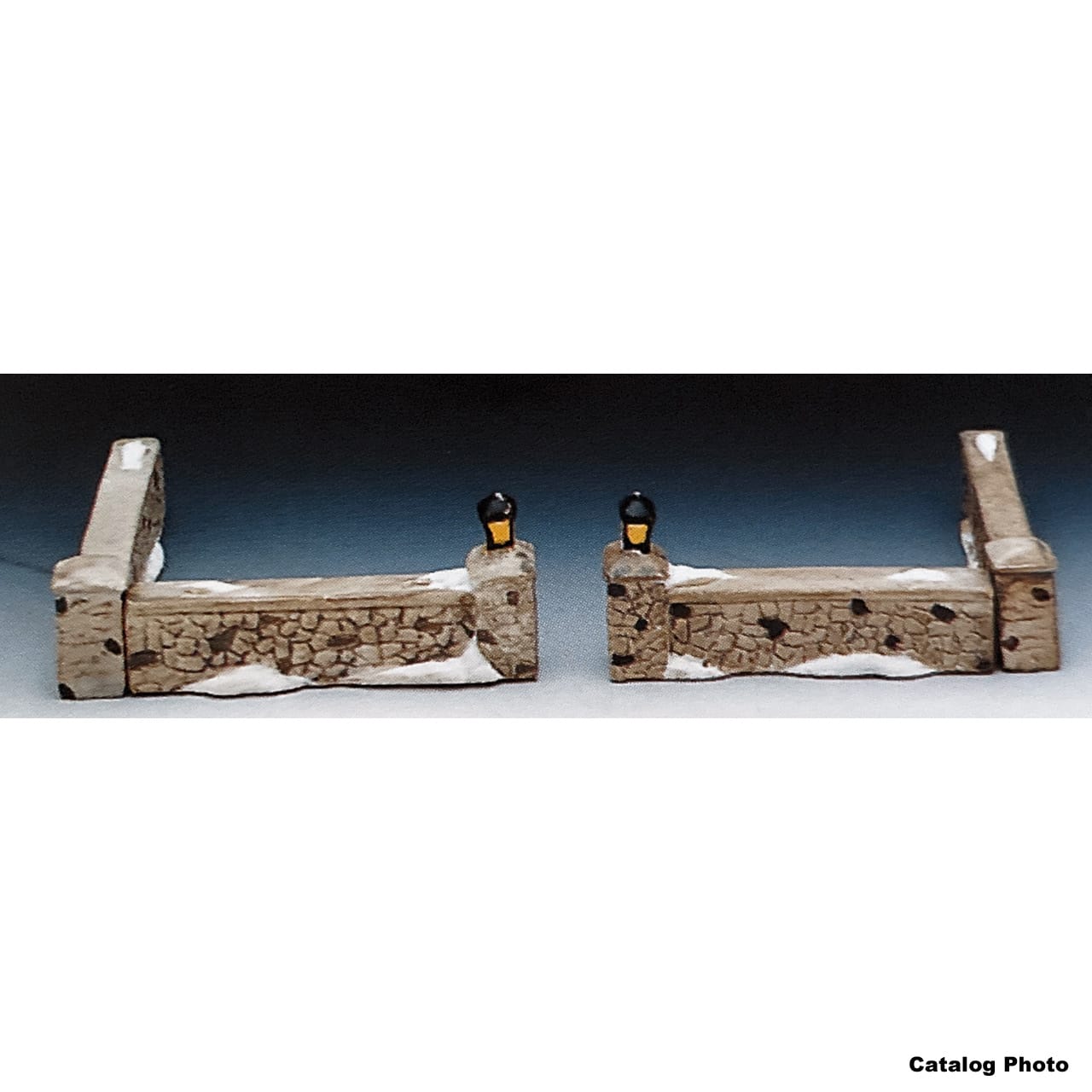 lemax-stone-wall-lot-de-4-murets-miniatures image 1